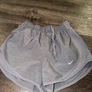 Nike Women’s Light Gray Athletic Running Shorts